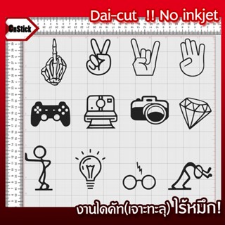 สติ๊กเกอร์แกะลาย ไซส์เล็ก Mini Stickers 1