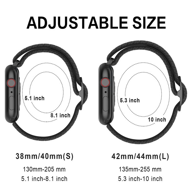 สายไนลอนเหมาะสำหรับ iwatch10 46mm S9 8 6 7 5 4 3 2 1 SE สายทอลูกฟูก 49 มม./45/44/42/40/41/38 มม.