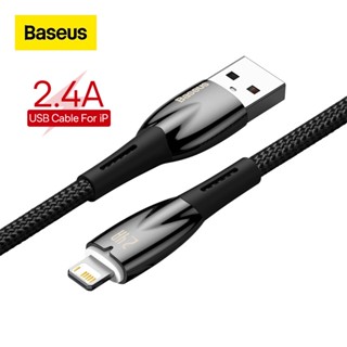 Baseus สายเคเบิลชาร์จข้อมูล USB 2.4A สําหรับ iPhone14 13 12 11 Pro Max