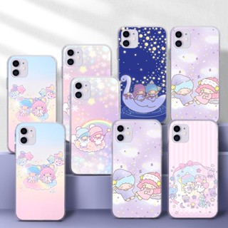 เคสโทรศัพท์มือถือแบบนิ่ม TPU ใส ลายดาวคู่น่ารัก ERT113 สําหรับ Redmi 9 POWER 10 10A 10C K40 Poco M4 Pro A3