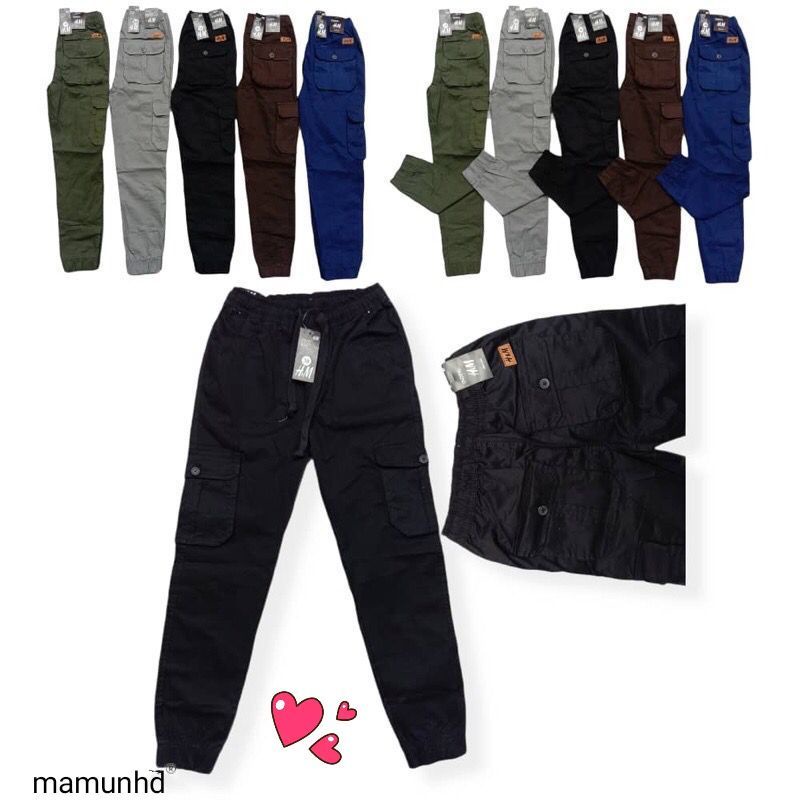 กางเกง 6 กระเป๋า unisex ทรงเข้ารูปที่ดีที่สุด ผ้า S ถึง XXL - รูปที่ 3