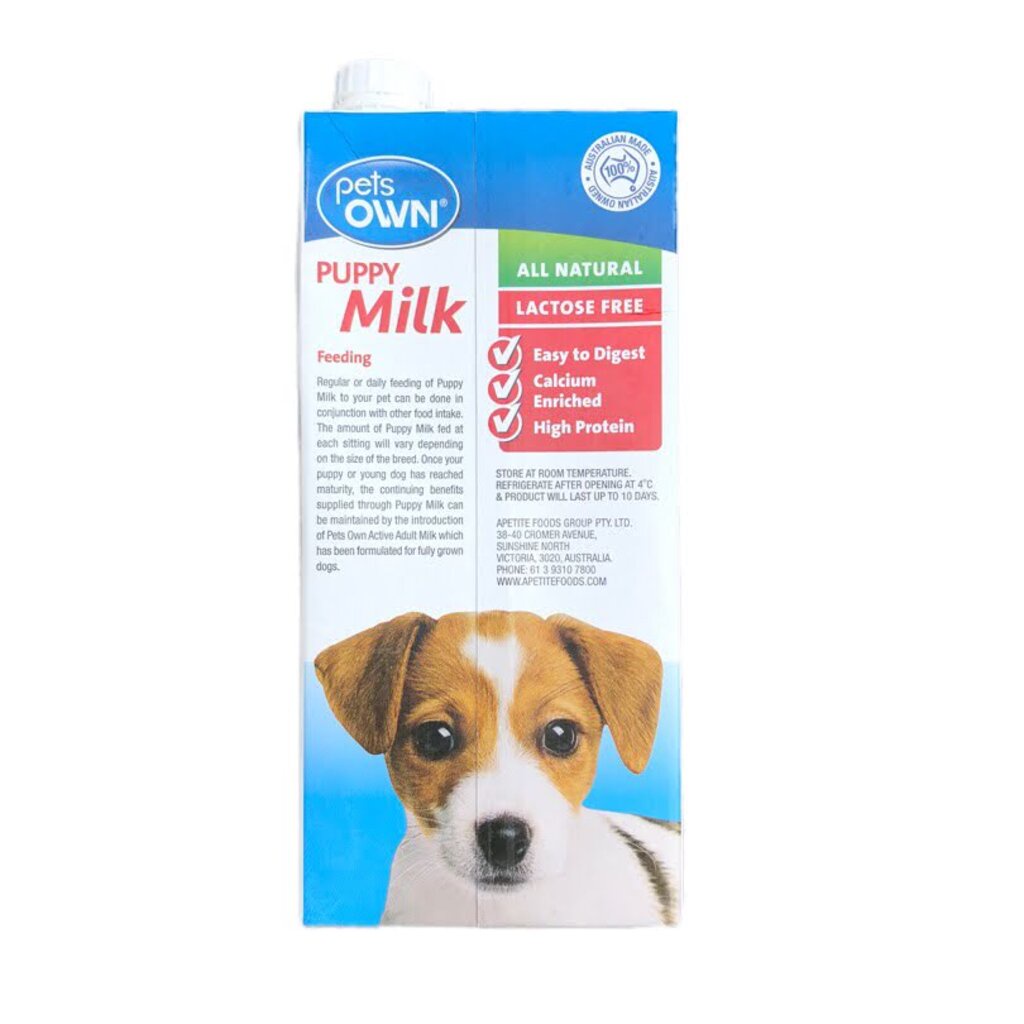 Pet Own Puppy Milk 1000ML.สำหรับลูกสุนัข ชนิดน้ำ