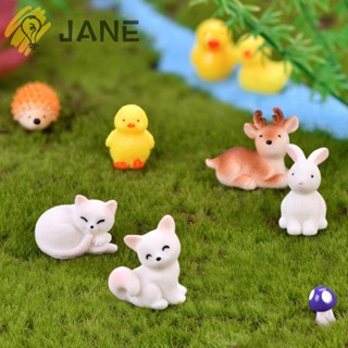 Jane Diy ตุ๊กตากระต่ายกวางเรซิ่นสําหรับตกแต่งสวน