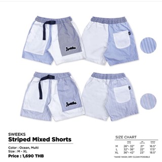 SWEEKS STRIPED MIXED SHORTS