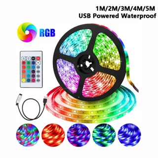 สายไฟ LED RGB 2835 SMD 2835 1 เมตร 2 เมตร 3 เมตร 4 เมตร 5 เมตร เปลี่ยนสีได้ พร้อมรีโมต สําหรับบ้าน รถยนต์