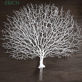 Erich ปะการัง กิ่งไม้ปลอม ต้นไม้ปลอม นกยูง พลาสติก สําหรับตู้ปลา