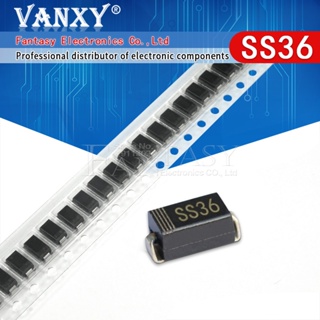 บอร์ดไดโอด SS36 30V 60A SMD SR360 DO-214AB SMA SK36 100 ชิ้น