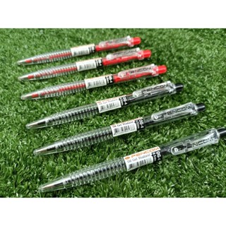 PENCOM ปากกาลูกลื่นหมึกน้ำมัน (เเบบกด) เพ็นคอมพ์ OG-04  ขนาด0.5mm สีแดง , สีดำ