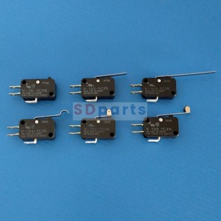 สวิทช์ OMRON ไมโครสวิทช์ Micro Switch 3 ขา (1NO,1NC) 15 A 250V **ของแท้** #V-15 Series OMRON (1 ตัว)