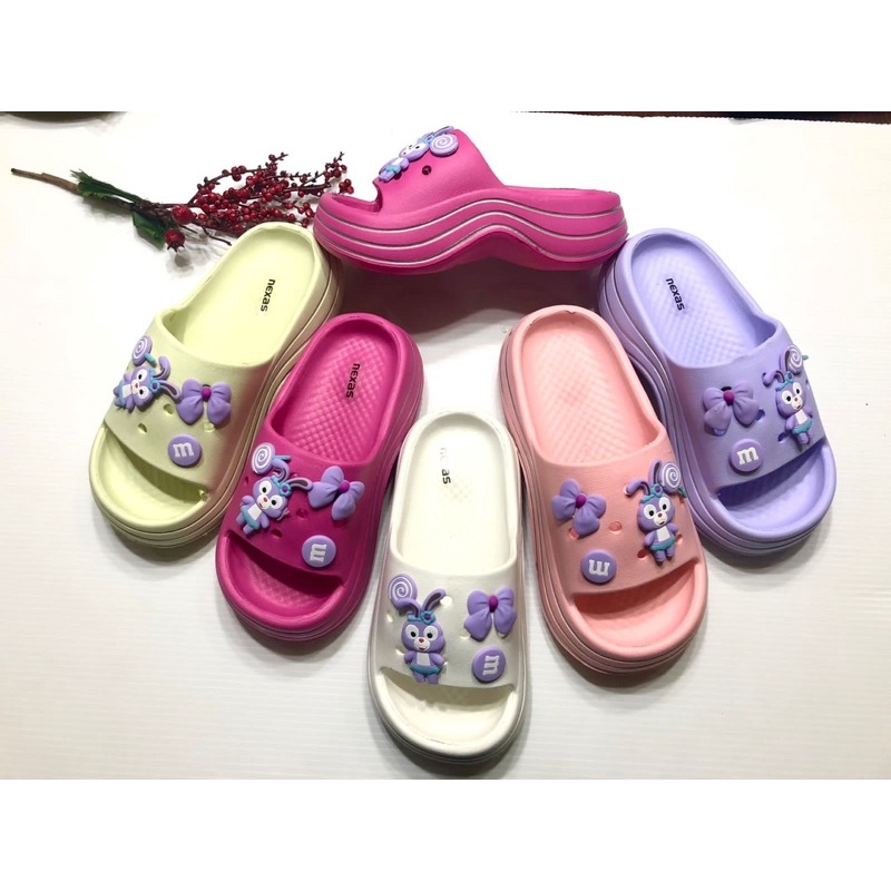[ขนาด 30-35] FUJI SANDALS FOR GIRLS 4-8 YEARS / RABBIT LOLLIPOP SLIP-ON SANDALS 4 5 6 7 8 YEARS IMPO