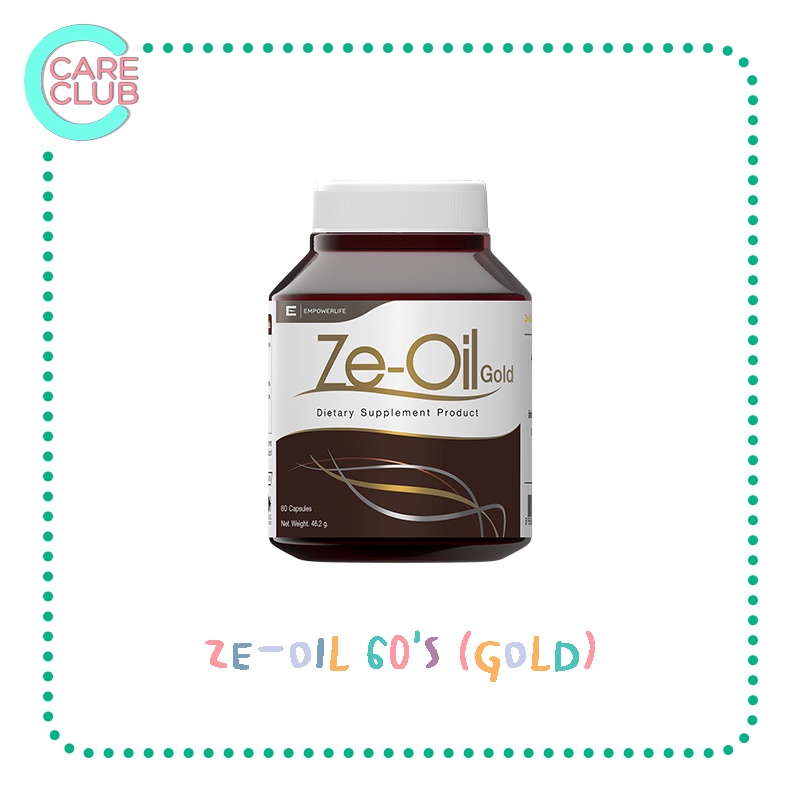 Ze-Oil Gold ซีออยล์ น้ำมันสกัดเย็น 4 ชนิด จากธรรมชาติ ขนาด 60 เม็ด