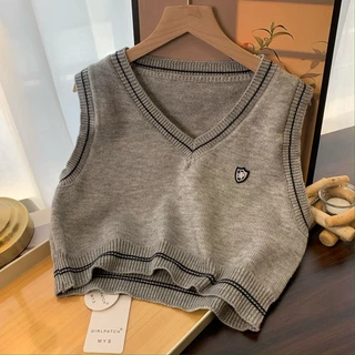 [DODO] 🧹 พร้อมส่ง💫 | เสื้อกั๊กเกาหลีสุดน่ารัก แมทช์ง่ายได้ทุกลุค จะสวยหวานน่ารักเท่ก็ได้หมด🪄（03015-2）