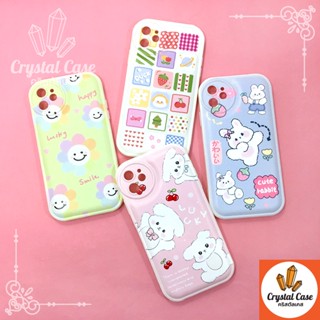 เคสมือถือนิ่มผิวเงา 7+ 11 14 14+ 14pro 14promax  ซิลิโคน TPU พิมพ์ลายการ์ตูน กันกล้องวงกลม