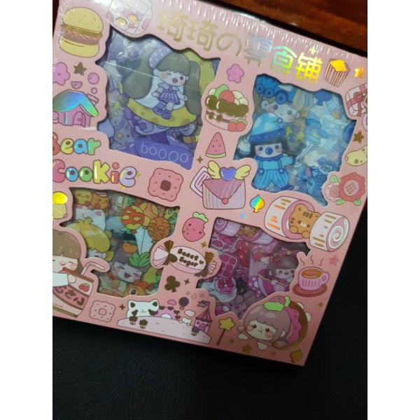 สติ๊กเกอร์ไดคัท ตกแต่ง ลายน่ารัก ((5แผ่นแถม1))