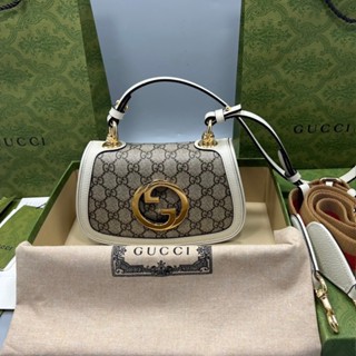 🔥ผ่อนได้🔥Gucci Mini bag with round Interlocking G Size 22 cm งาน Original อุปกรณ์ : Full Box Set [ กระเป๋าสะพายข้าง ]