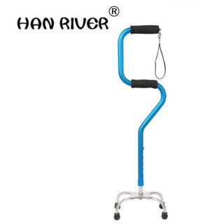 HANRIVER Old man crutch four feet help line device drop it? The old man his stick four feet guar