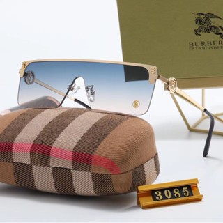 Burbery Italian แว่นตากันแดด ไร้ขอบ ครึ่งกรอบ สไตล์ฮิปฮอป คุณภาพสูง สําหรับผู้ชาย ผู้หญิง uv400