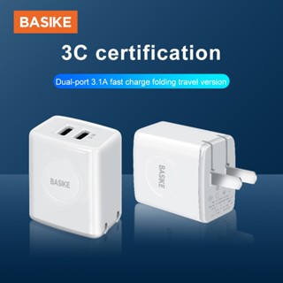 【ข้อเสนอพิเศษ】BASIKE เครื่องชาร์จเร็ว 18w อะแดปเตอร์เครื่องชาร์จ USB Type-c อุปกรณ์ชาร์จอย่างรวดเร็วเหมาะสำหรับ โฟน