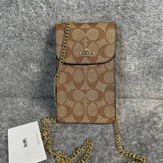 COACH 55636 RACHEL PHONE CROSSBODY IN SIGNATURE CANVAS