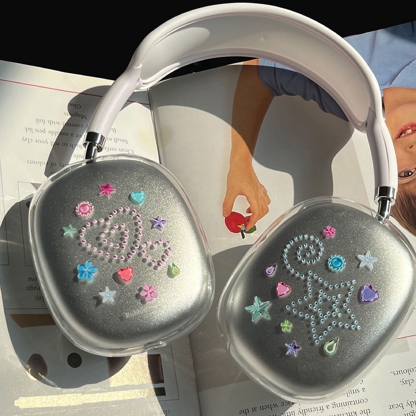 AirPods Max case with y2k style shine diamond เคสฝาครอบairpods maxสกรีน