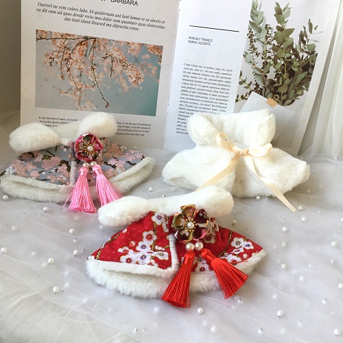 ผ้าคลุมไหล่ แฟชั่นฤดูใบไม้ร่วง และฤดูหนาว สําหรับสัตว์เลี้ยง สุนัข แมว