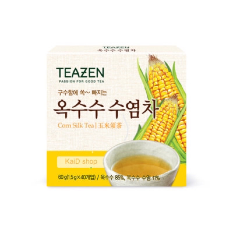 TEAZEN Corn Silk Tea ชาไหมข้าวโพด ชาข้าวโพด ชาลดบวม 1กล่อง/40ซอง