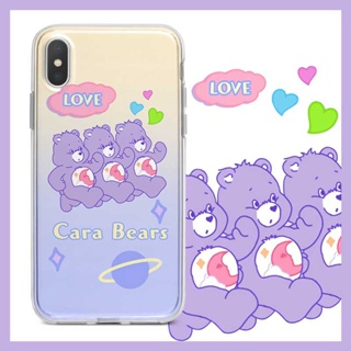 Gradual bear เคสไอโฟน iPhone 8 Plus case X Xr Xs Max Se 2020 cover เคส iPhone 13 12 pro max 7 Plus 11 14 pro max