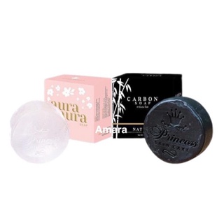 สบู่หน้าเงา / สบู่คาร์บอน Aura Aura Soap by PSC ขนาด 80g. Princess Skin Care