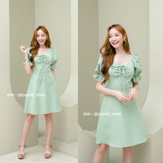 **มีแต่S** Claire Dress : สีเขียวมัทฉะ