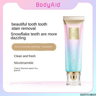 博滴烟酰胺美白牙膏 Original Bodyaid  Niacinamide Whitening Toothpaste To Remove Tooth Stains  Bad Breath Counter Toothpaste Oral Care100g