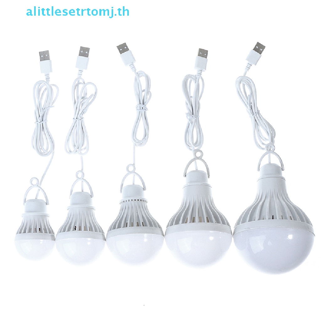 Alittlese โคมไฟ LED แบบพกพา Camping หลอดไฟ LED USB Power 3W 5W 7W 9W 12W TH