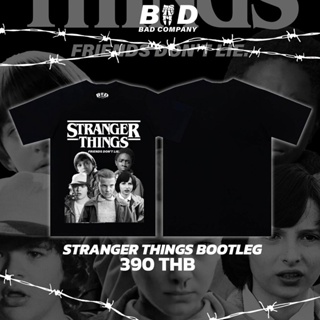 เสื้อยืดผ้าฝ้าย[ใช้โค้ดหน้าร้าน 50บาท]StreetStyle_Shop | เสื้อยืดUnisexสกรีนลาย Stranger Things Bootleg เสื้อผู้ชาย เสื้