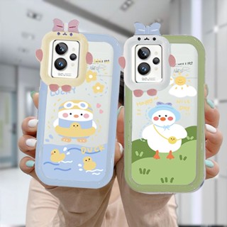 เคสโทรศัพท์มือถือ TPU แบบนิ่ม ลายการ์ตูนเป็ดนําโชค สําหรับ Realme Case 5S 5 5S 5i C17 7i 9i C11 2021 C21Y C31 C35 C15 C21 C25 C20 C3 C12 C2 C25S C1 C25Y C2 C3i