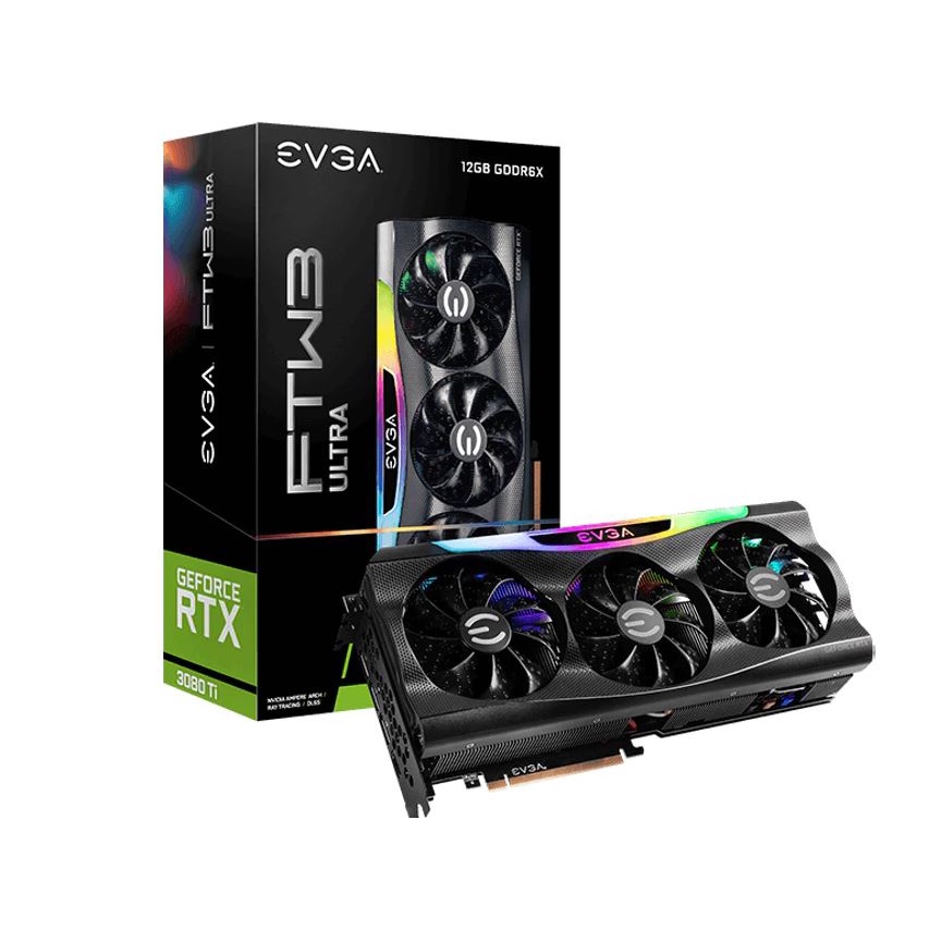 EVGA GeForce RTX 3080 Ti FTW3 ULTRA GAMING, 12G-P5-3967-KR, 12GB GDDR6X มือสอง