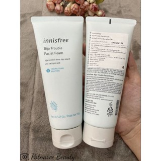 Innisfree Bija Trouble Facial Foam โฟมล้างหน้าลดสิว ป้ายไทย