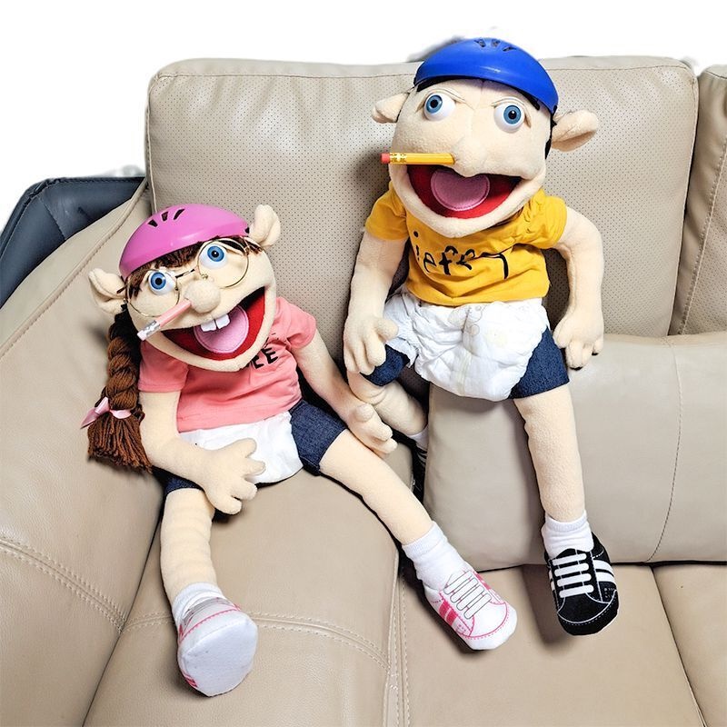 Jeffy ตุ๊กตาหุ่นมือ ตุ๊กตายัดไส้ ของเล่นสําหรับเด็ก เพื่อการศึกษา แฟนคลับ วันเกิด คริสต์มาส