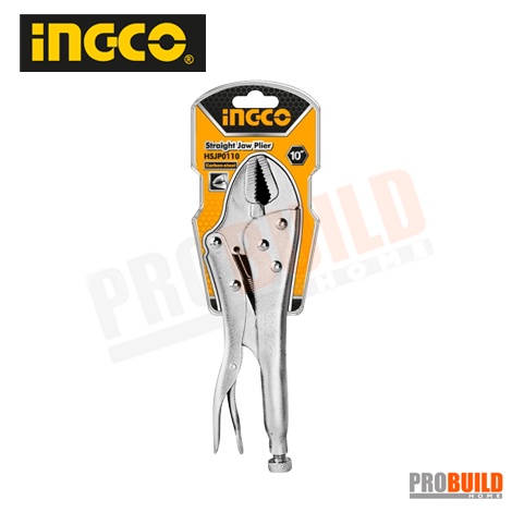 คีมล็อคปากตรง INGCO HSJP0110 10"