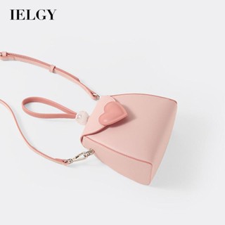 IELGY Fresh and sweet pink love diagonal mobile phone womens bag