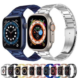 สายนาฬิกาข้อมือสเตนเลส สําหรับ Apple Watch Ultra 49 มม. Iwatch Series 8 7 Se 6 5 4 40 มม. 44 มม. 42 38 มม. 41 มม. 45 มม.