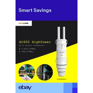 🐡Wavlink AC600🐡 อุปกรณ์ขยายสัญญาณ สัญญาณกลางแจ้งรุ่น 27dBm Wifi Extender High Power Outdoor