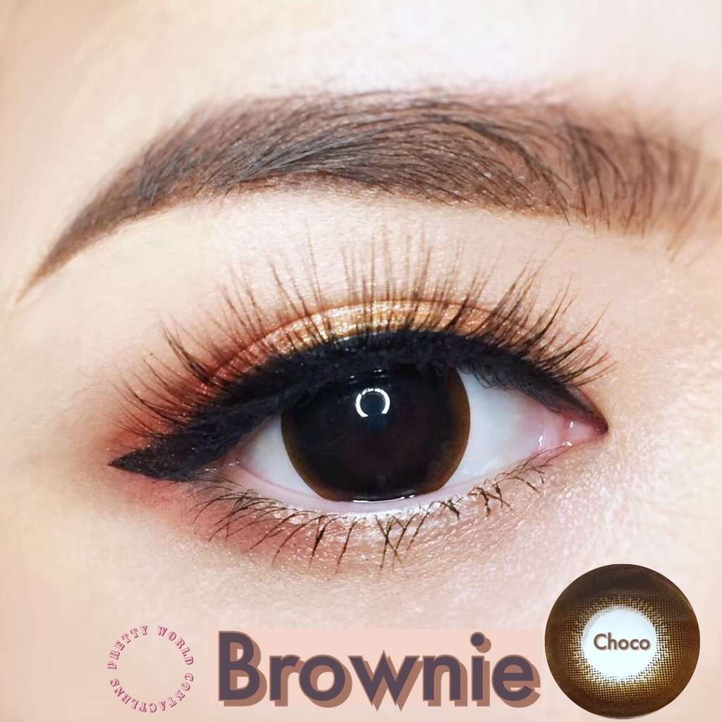 💖Brownie Choco สายตาปกติ - 10.00 ตาโตแบ๊ว :Pretty doll / Wink