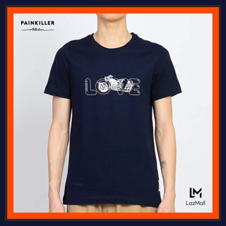 (PAINKILLER) LOVE BIKER T-SHIRT / เสื้อยืดผู้ชาย เสื้อแขนสั้นชาย เสื้อผ้าผู้ชาย เพนคิลเลอร์ / T-shirt menswear PAINKILLE
