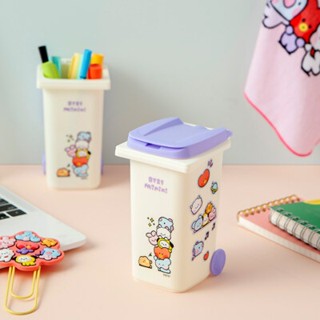 ( พร้อมส่ง ) Linefriends BT21 Desk Multi Holder ถังขยะบนโต๊ะทำงาน