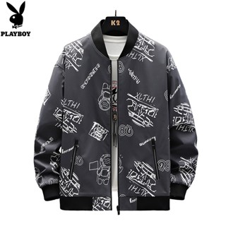 PLAYBOY Baseball Suit Mens Tide Jacket Letters Spaceman