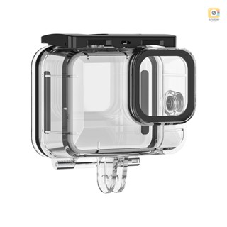 TELESIN Action Camera Protective Waterproof Case Cover Underwater 45m/148ft Diving Housing Underwater Accessories Replacement for   9 10 Black Camera