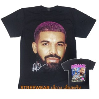 เสื้อยืด drake hiphop raptee เสื้อยืดoversize เสื้อยืดผู้หญิงผู้ชาย
