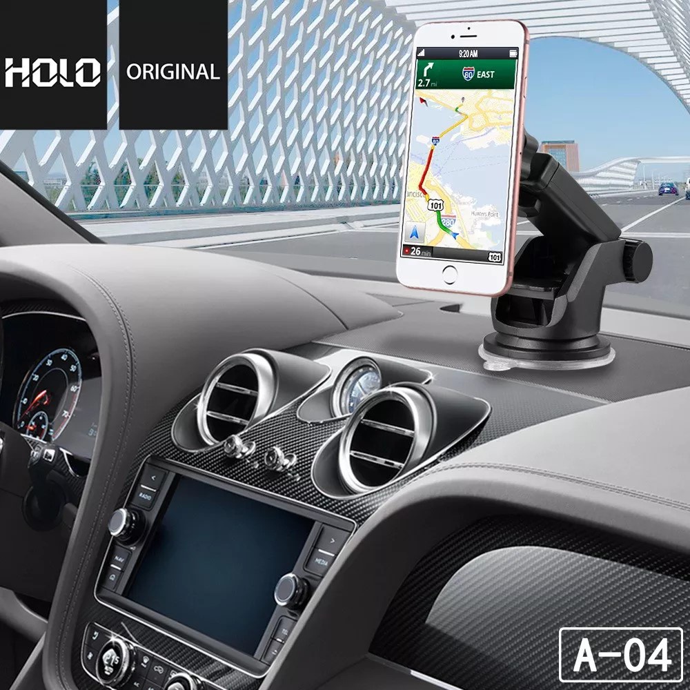 ที่วางโทรศัพท์มือถือในรถยนต์แบบแม่เหล็ก HOLO A-04 Magnetic Car Holder  ตั้งบนคอนโซลหรือกระจกได้
