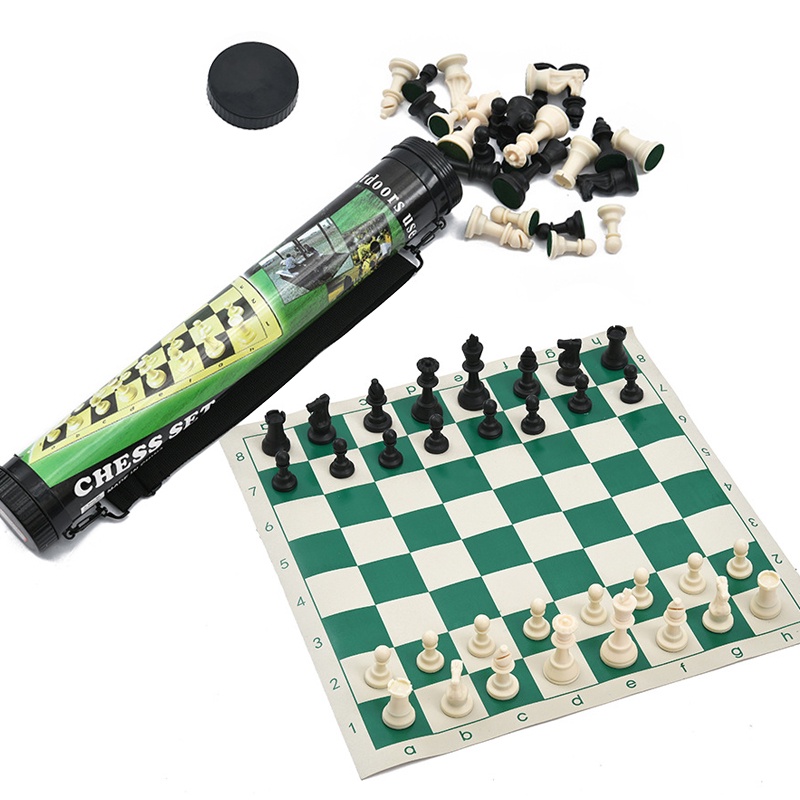 75/95mm Medieval Wooden Chess Set Tournament Chess With Vinyl Chessboard Board Games Travel Chess Pieces Board Game Kids