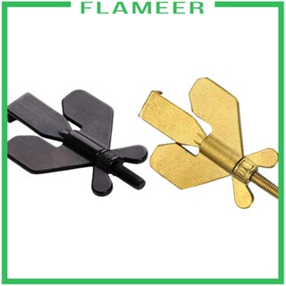 [Flameer] อุปกรณ์ล็อคประตูห้องนอน สแตนเลส ขนาดเล็ก แบบพกพา สีดํา