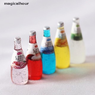 Magicalhour^^ ขวดเครื่องดื่มผลไม้จิ๋ว 1:12 อุปกรณ์เสริม สําหรับบ้านตุ๊กตา 5 ชิ้น